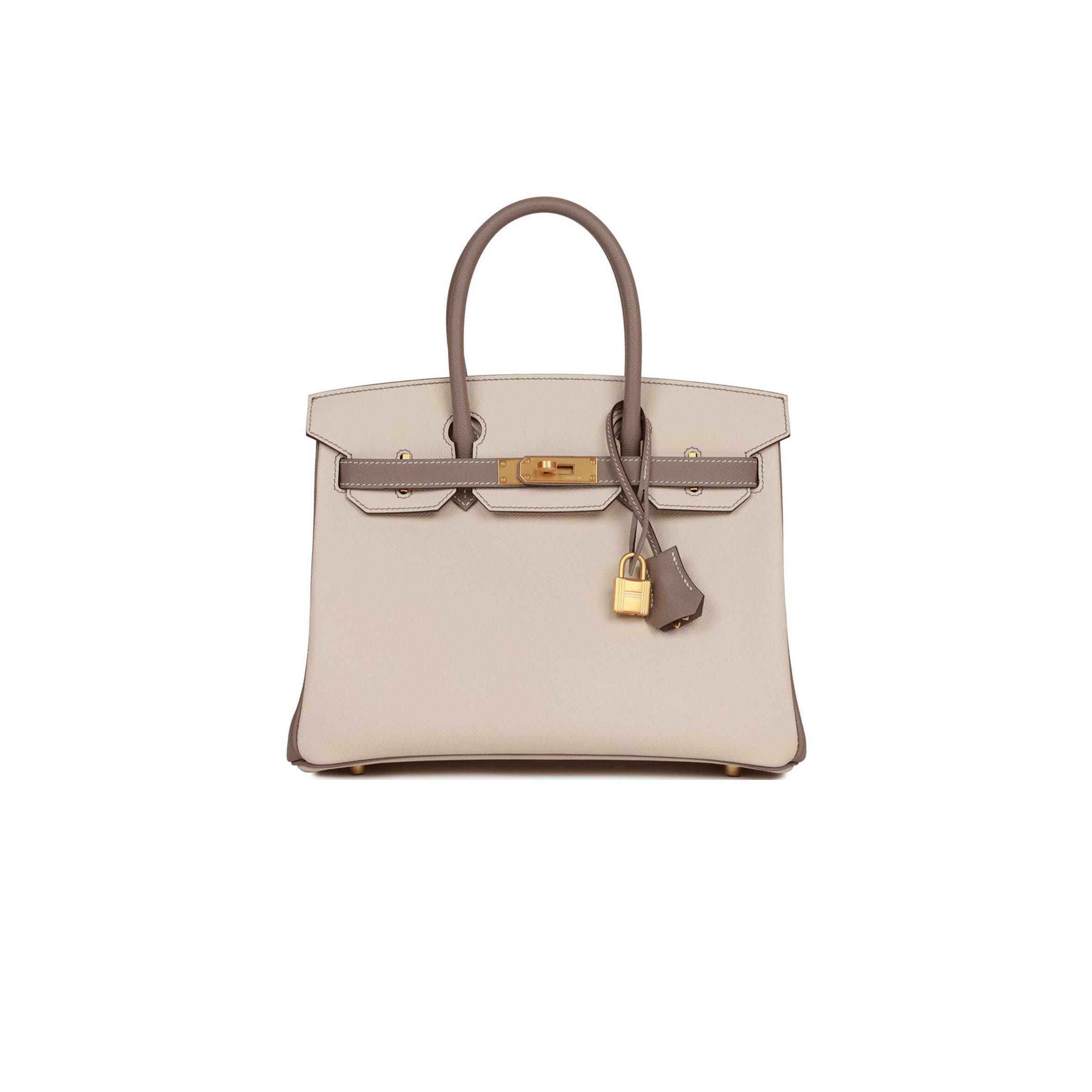 HERMES BIRKIN 30 EPSOM BRUSHED GOLD HARDWARE (30*22*16cm)
